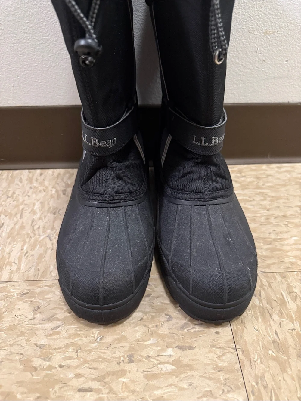 L.L. Bean Black and Gray Insulated Snow Boots